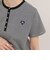 【昨年大人気！待望の再登場】ハートFR刺しゅうヘンリーネックTシャツ