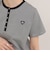 【昨年大人気！待望の再登場】ハートFR刺しゅうヘンリーネックTシャツ