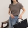 リンガー配色Tシャツ