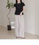リンガー配色Tシャツ