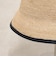 ラフィアパイピングバケットハット