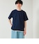 【1枚でレイヤード風】ストライプジャガード フェイクレイヤーTシャツ
