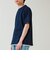 【1枚でレイヤード風】ストライプジャガード フェイクレイヤーTシャツ