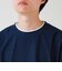 【1枚でレイヤード風】ストライプジャガード フェイクレイヤーTシャツ