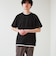 【1枚でレイヤード風】ストライプジャガード フェイクレイヤーTシャツ