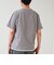 【1枚でレイヤード風】ストライプジャガード フェイクレイヤーTシャツ