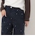 刺しゅう入りコットンツイルルーズパンツ