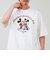 【ユニセックスで着れる】梨地ミッキー＆ミニープリント Tシャツ