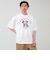 【ユニセックスで着れる】梨地ミッキー＆ミニープリント Tシャツ
