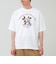 【ユニセックスで着れる】梨地ミッキー＆ミニープリント Tシャツ