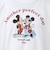 【ユニセックスで着れる】梨地ミッキー＆ミニープリント Tシャツ