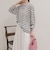 ハートステッチシアーボーダーロンTシャツ