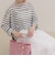 ハートステッチシアーボーダーロンTシャツ