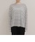 ハートステッチシアーボーダーロンTシャツ