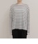 ハートステッチシアーボーダーロンTシャツ