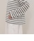 ハートステッチシアーボーダーロンTシャツ