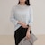 ハートステッチシアーボーダーロンTシャツ