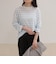 ハートステッチシアーボーダーロンTシャツ