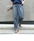 ライトオンス切替ワイドデニムパンツ