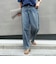 ライトオンス切替ワイドデニムパンツ