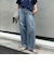 ライトオンス切替ワイドデニムパンツ