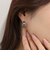 アンティークハート刻印フープピアス