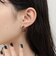 アンティークハート刻印フープピアス