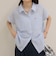 FR刺しゅうフレンチストライプシャツ
