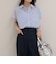 FR刺しゅうフレンチストライプシャツ