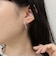 ボールフープ×クリアハートピアス