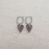 ボールフープ×クリアハートピアス