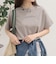 シルケットラウンドヘムTシャツ