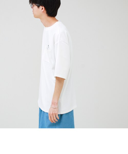 ユニセックスで着たい】接触冷感ハート刺繍ポケTEE｜フレディ