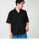 【リゾート感漂う】シアーリーフジャガードオープンカラー