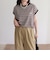 【GEVACO/ゲバコ】クルーネックフレンチスリーブTシャツ