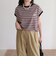 【GEVACO/ゲバコ】クルーネックフレンチスリーブTシャツ
