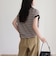 【GEVACO/ゲバコ】クルーネックフレンチスリーブTシャツ