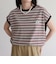 【GEVACO/ゲバコ】クルーネックフレンチスリーブTシャツ