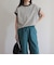 【GEVACO/ゲバコ】クルーネックフレンチスリーブTシャツ