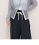 リネン混ウエストレイヤードパンツ