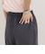 リネン混ウエストレイヤードパンツ