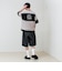 【バックプリントが映える】切り替え GOODNESS オーバーストライプ Tシャツ
