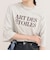フロッキーロゴ5分袖Tシャツ