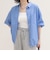 【人気につき半袖Ver.で再登場】汗染み軽減加工COTTON半袖シャツブルゾン