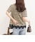 ボーダーアシメツイストプルオーバーTシャツ