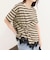 ボーダーアシメツイストプルオーバーTシャツ