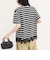 ボーダーアシメツイストプルオーバーTシャツ