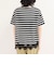 ボーダーアシメツイストプルオーバーTシャツ
