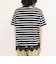 ボーダーアシメツイストプルオーバーTシャツ