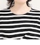 ボーダーアシメツイストプルオーバーTシャツ